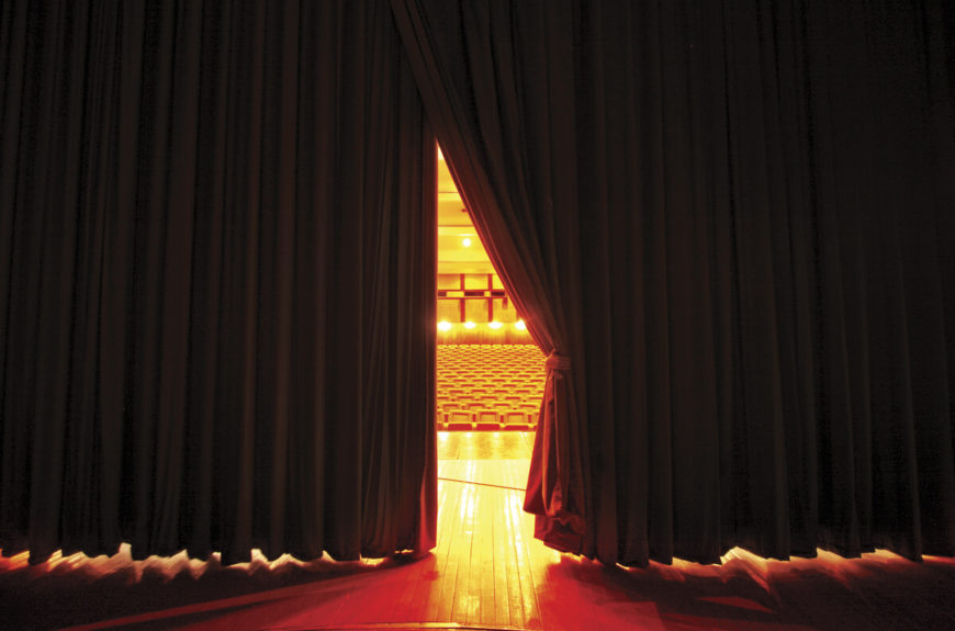 A theater stage in los angeles